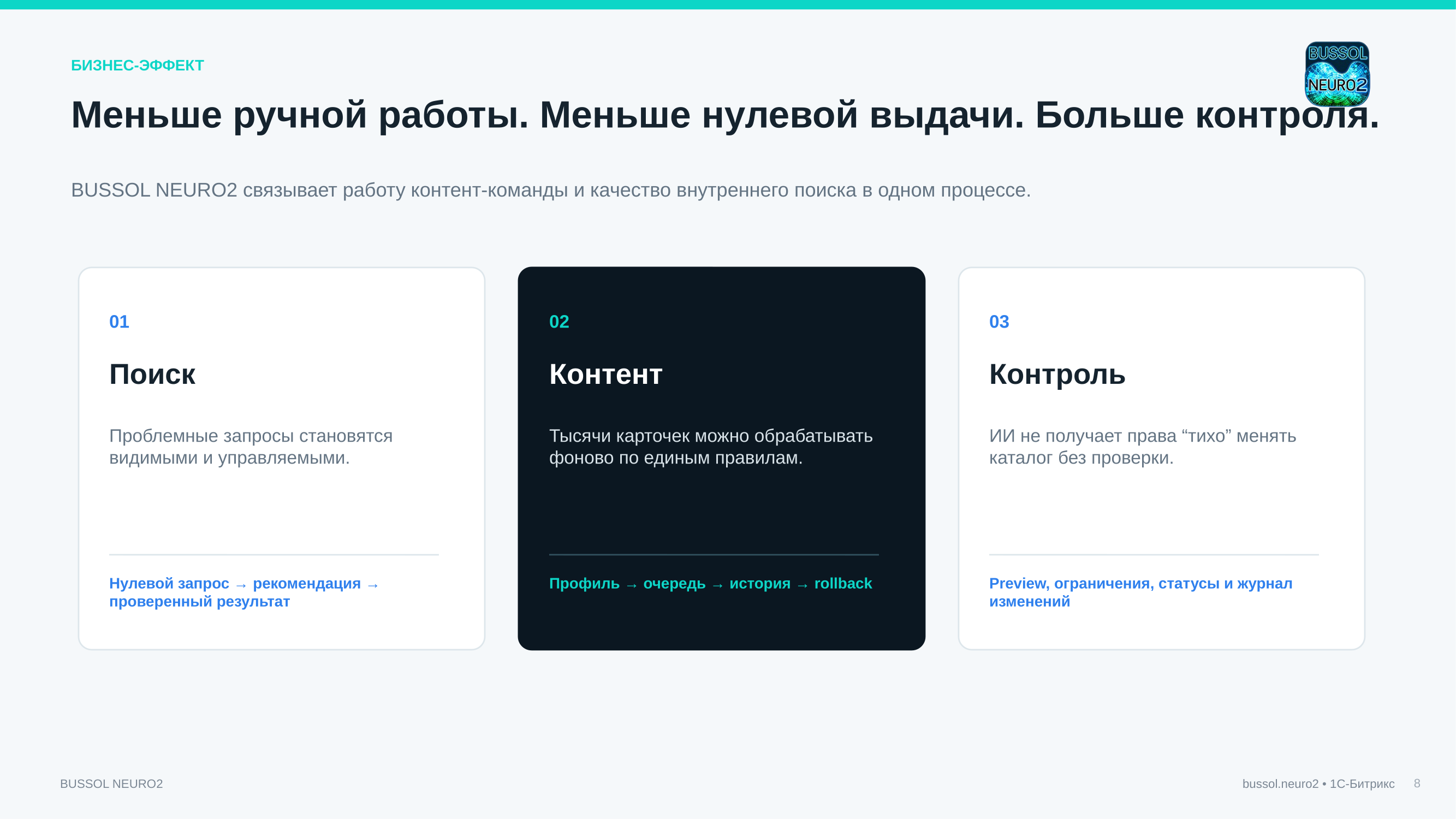 BUSSOL Neuro — нейросети и умный поиск 9