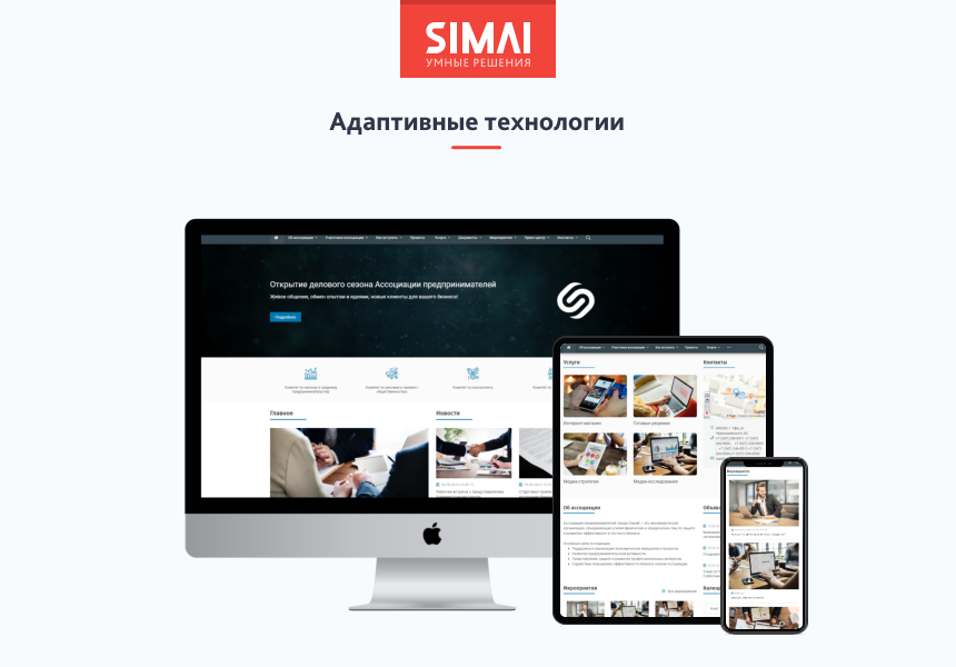 SIMAI-SF4: Сайт некоммерческой организации - адаптивный с версией для слабовидящих 2