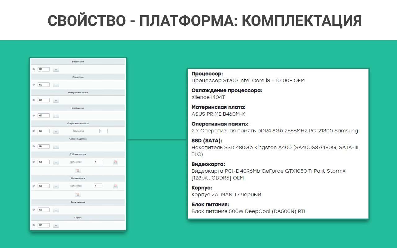 Конфигуратор товаров: ПК, авто, одежды. Пошаговая сборка 10