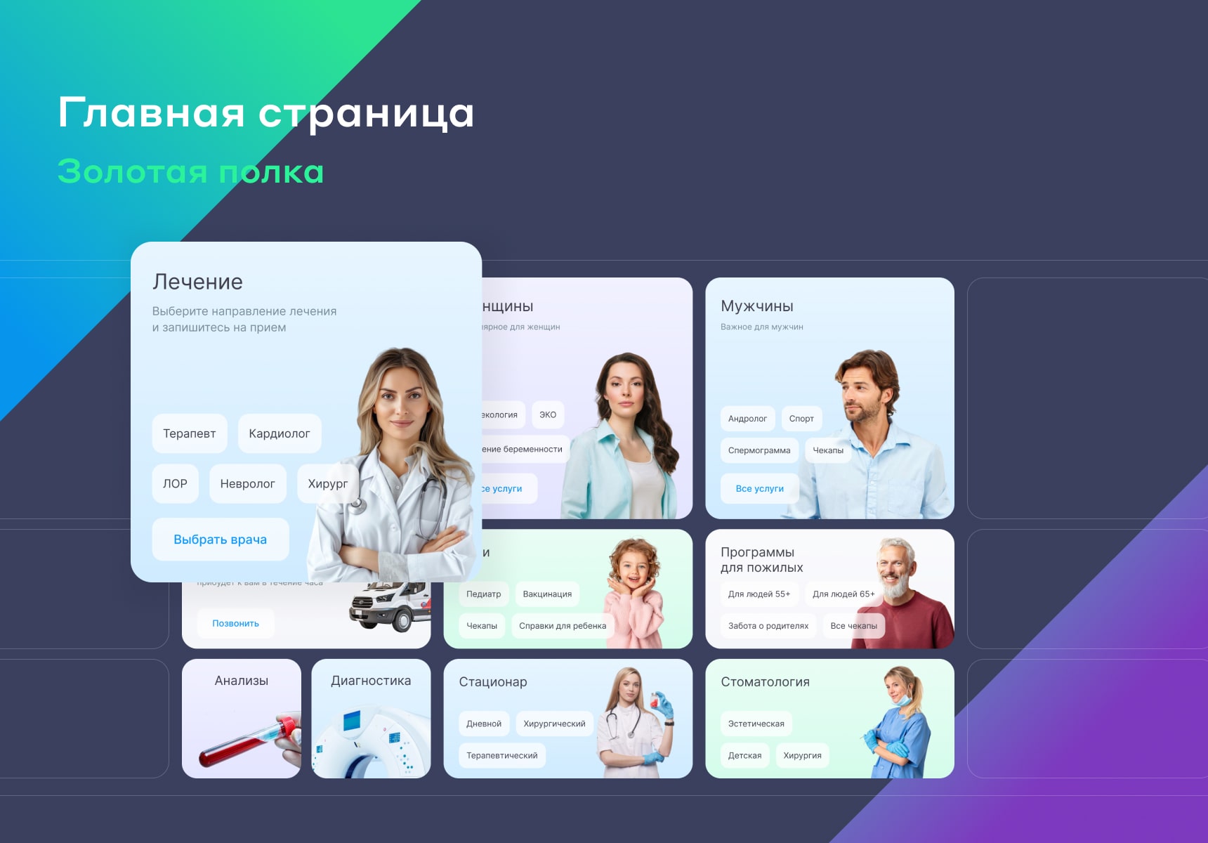 Сайт многопрофильной клиники, медицинского центра 5