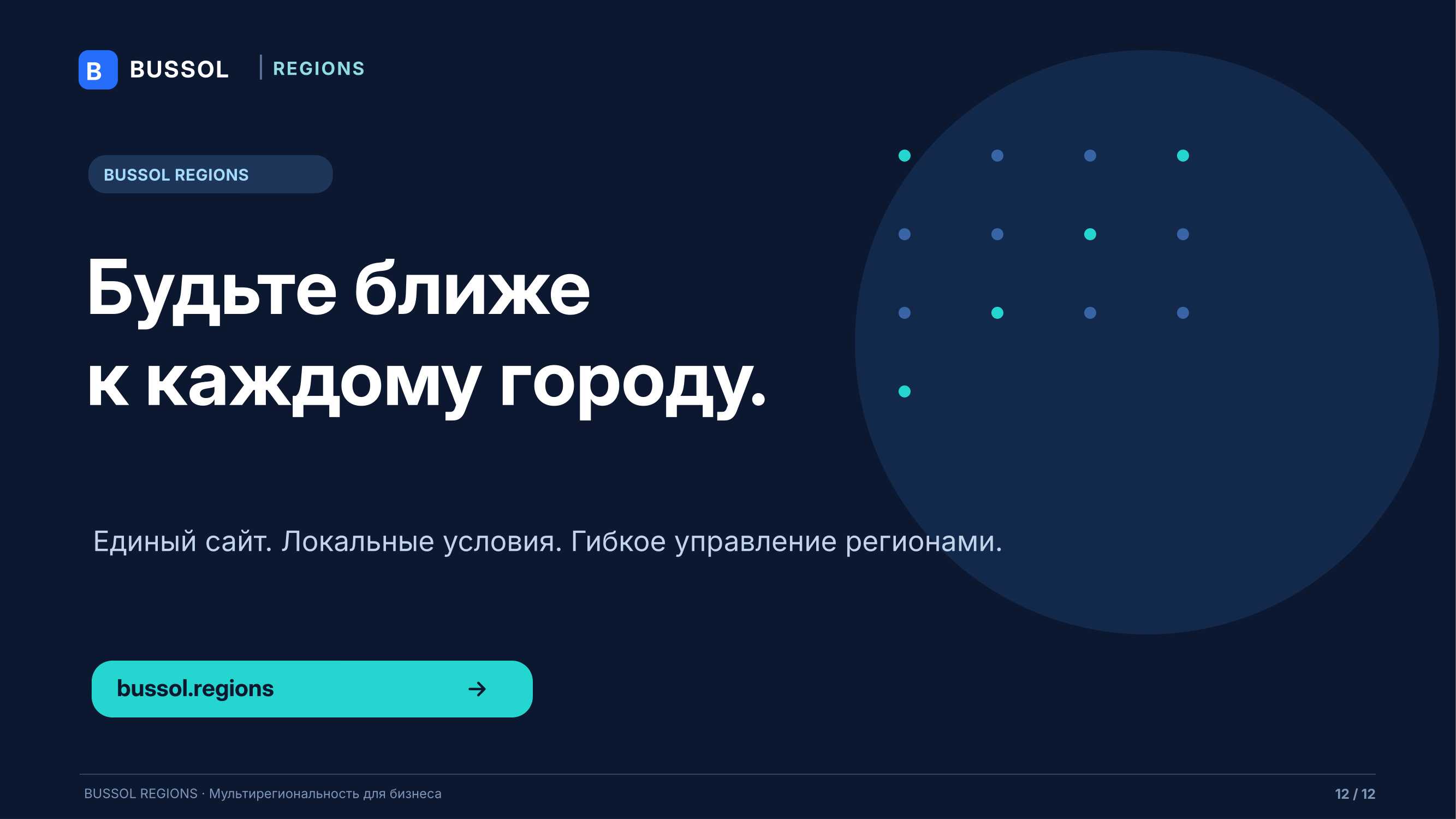 Bussol: Мультирегиональность 13