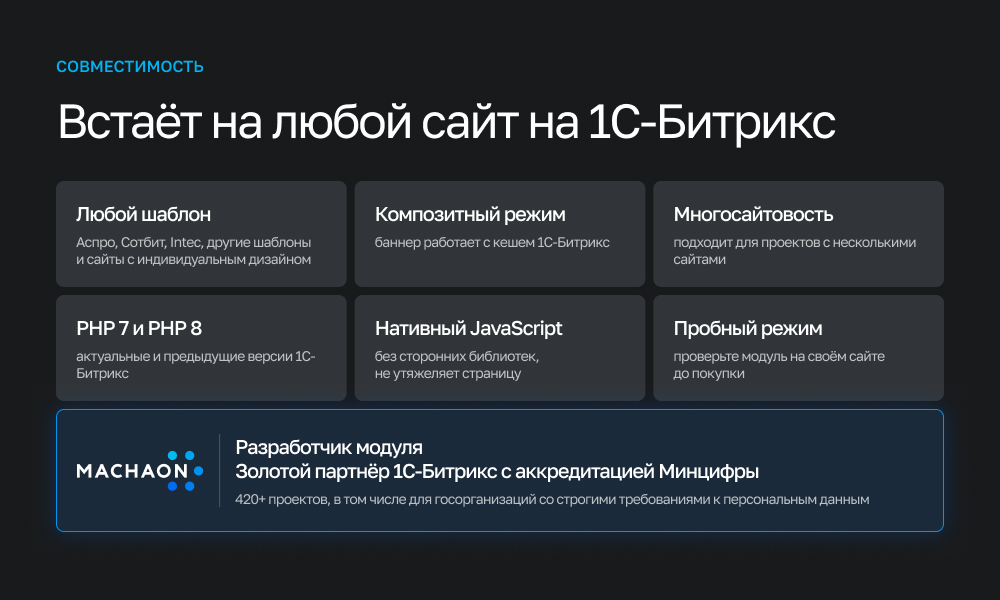Модуль согласия с cookies 6