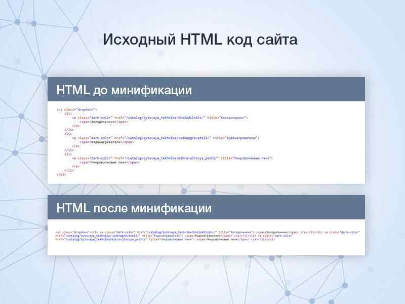 Минификация HTML/JS/CSS 4