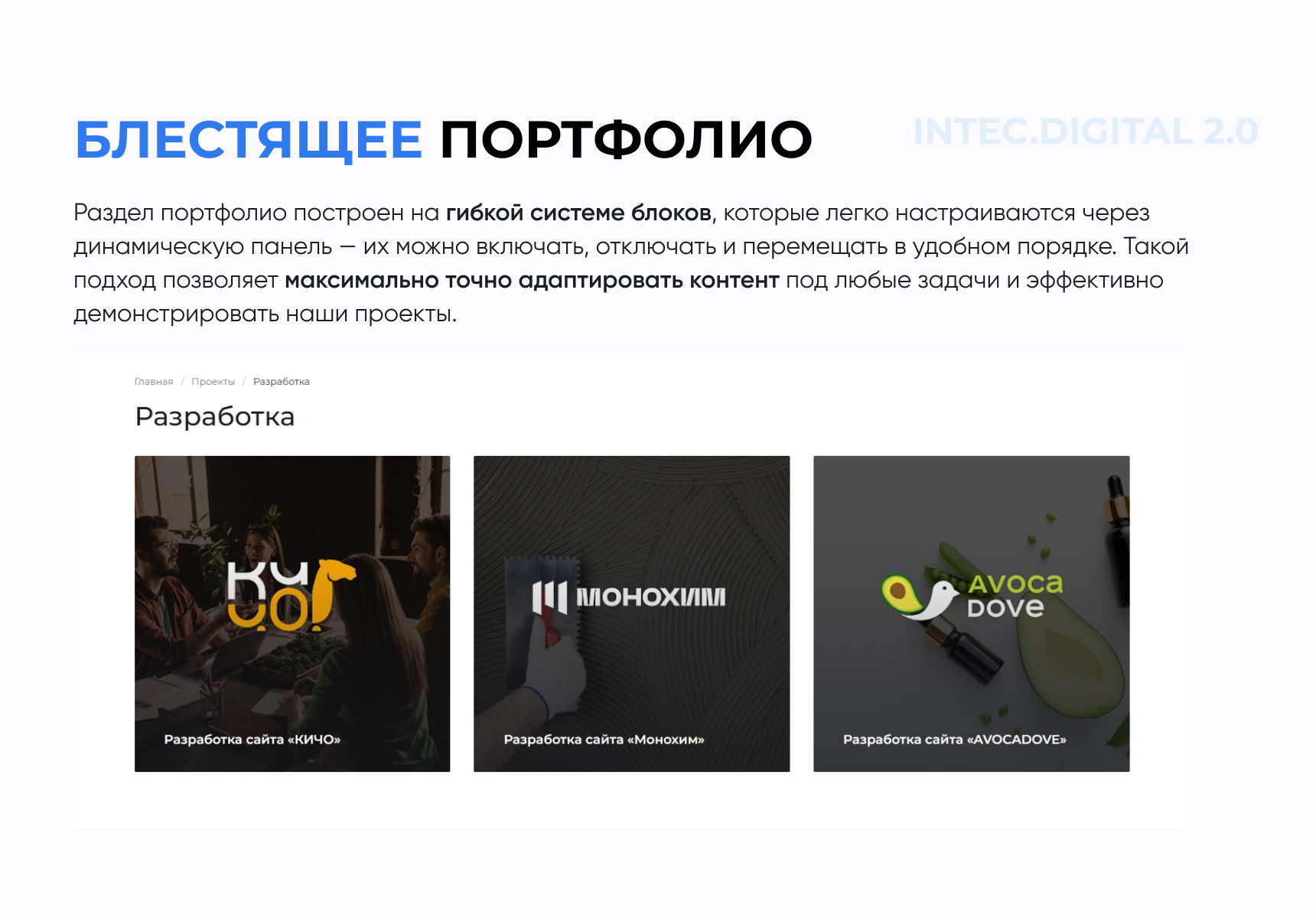 INTEC.Digital 2.0 - специализированный сайт для веб-студий, интернет-агентств и digital-компаний 7