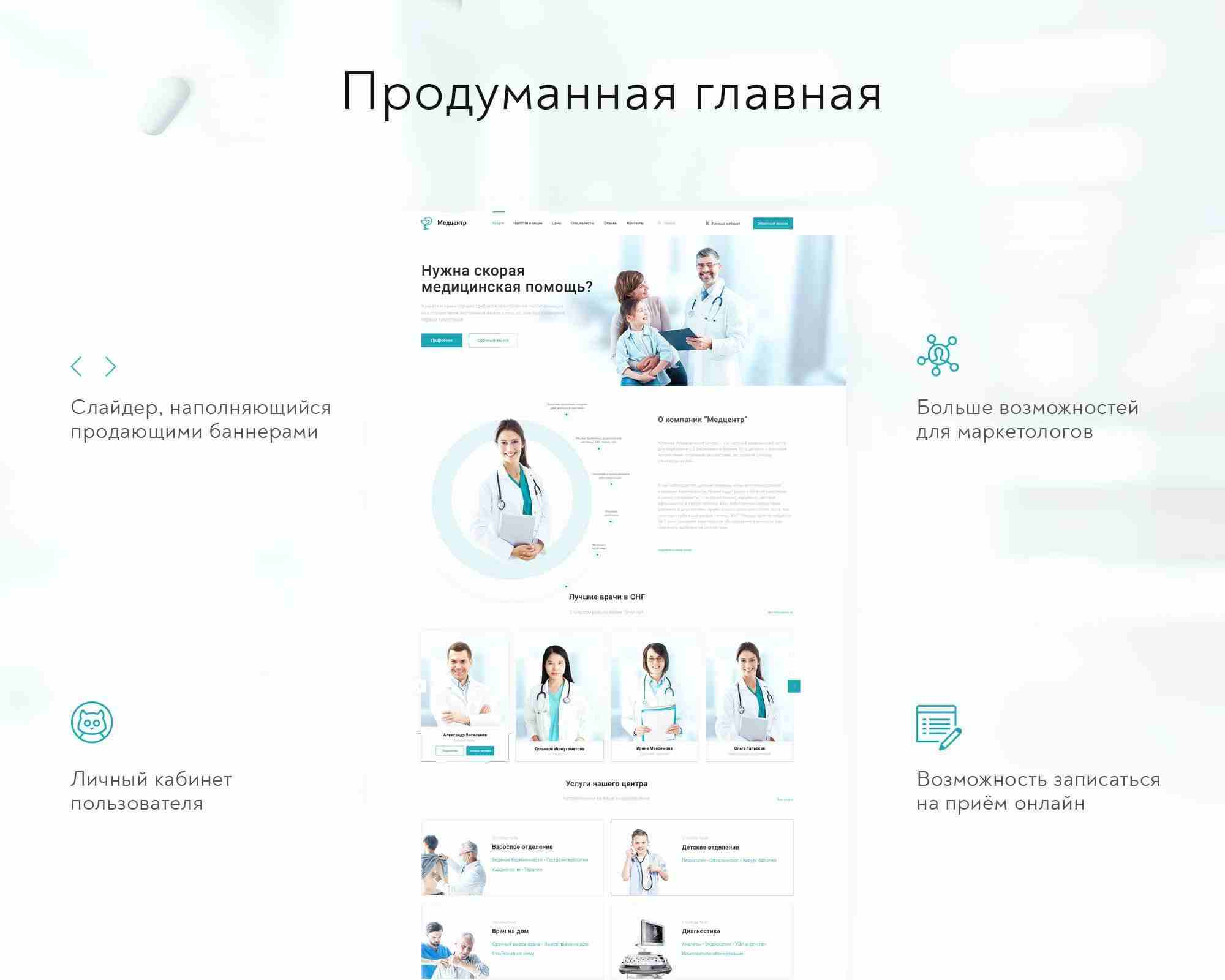 Prymery:Med - Сайт медицинской организации 3