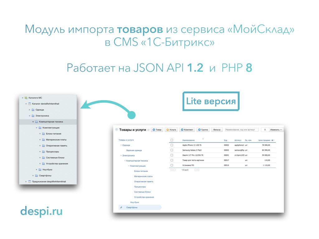 МойСклад: Lite Синхронизация товаров 