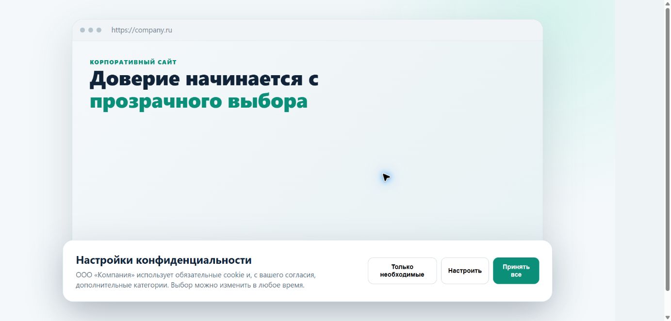YasnoCore Privacy Control — согласия, cookie и журнал событий 3