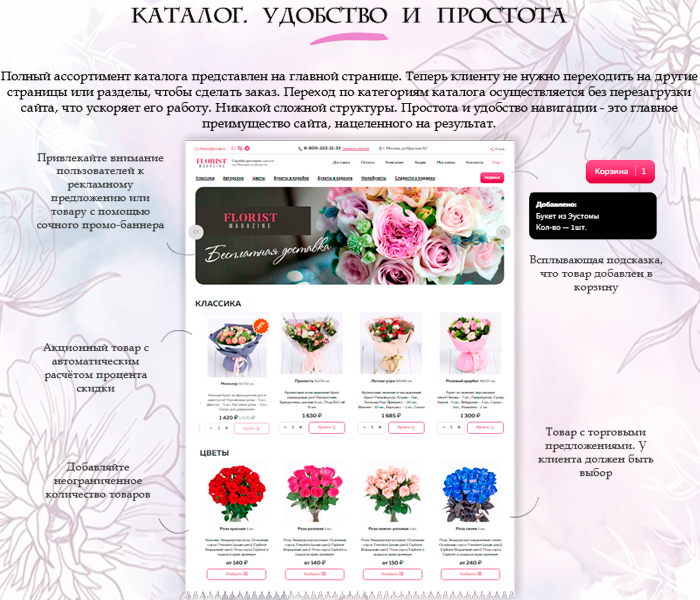 Florist: доставка цветов,подарков,магазин цветы на Старте 2