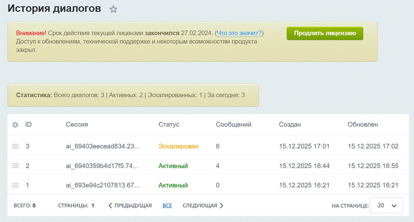 AI чат для Битрикс. Онлайн консультант на основе нейросети 9