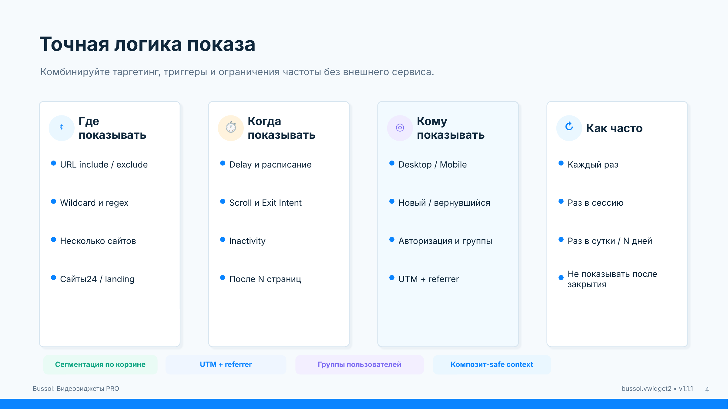 Bussol: Видеовиджеты PRO — Bubble, Stories, Carousel, A/B и аналитика 5