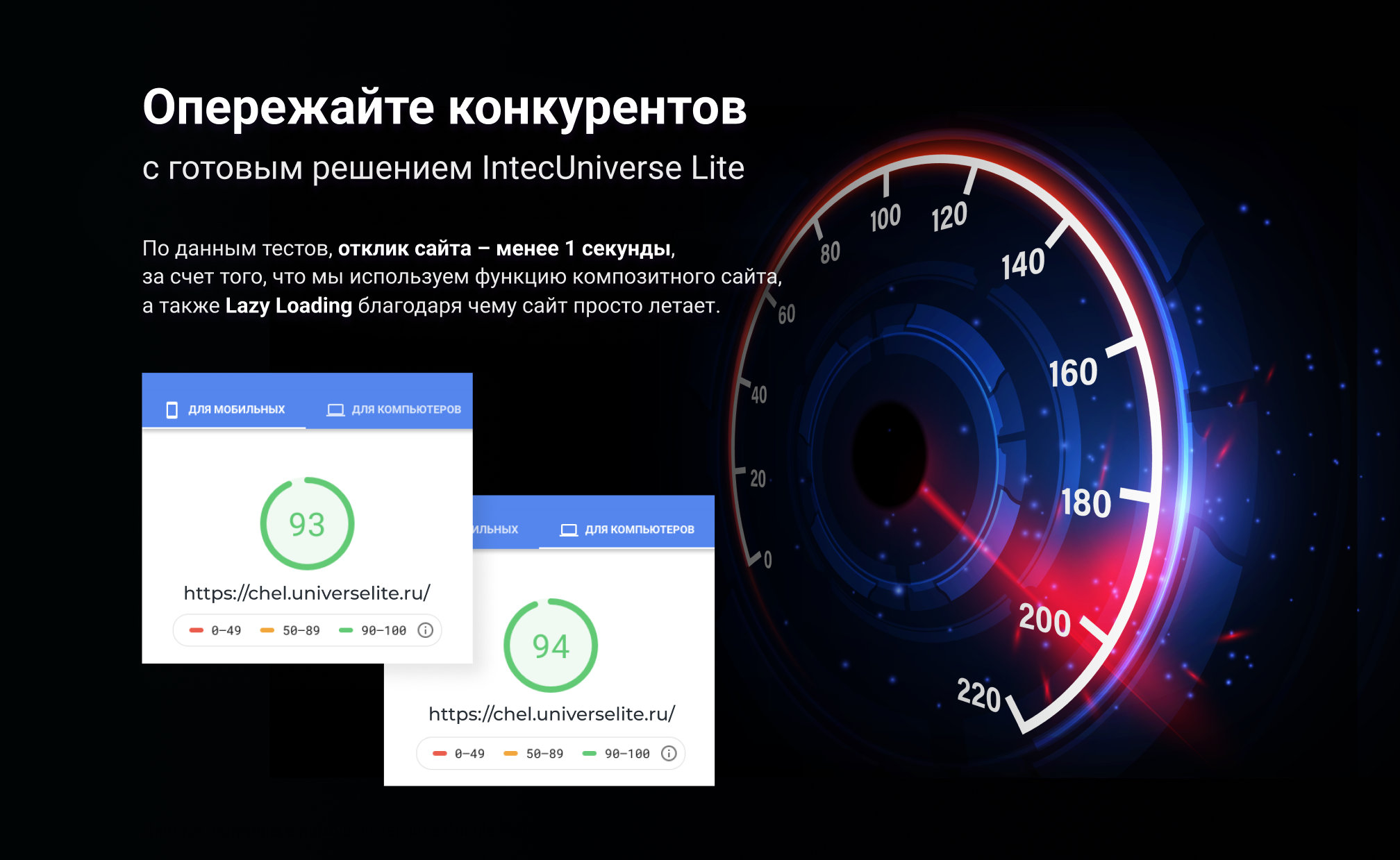 Интернет-магазин на редакции Старт с конструктором дизайна - IntecUniverse LITE 3