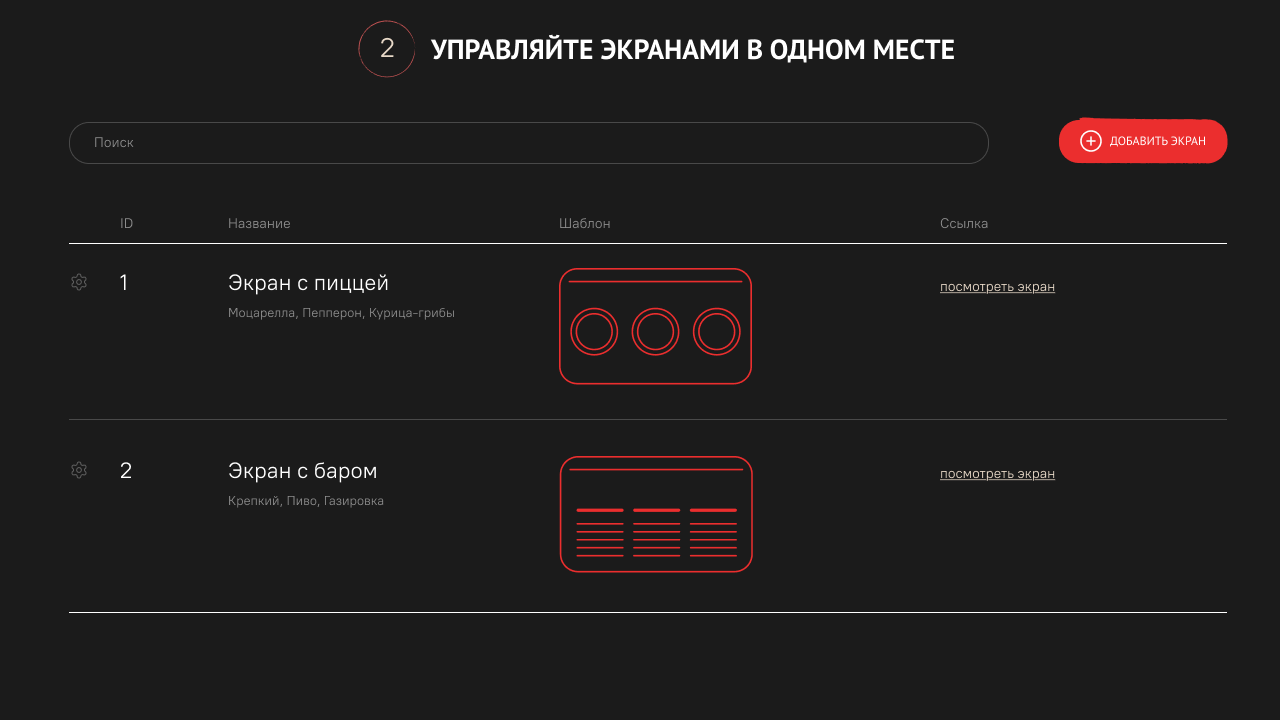Сafeboard - Создание и моментальная актуализация цифровых меню-бордов для вашего кафе 11