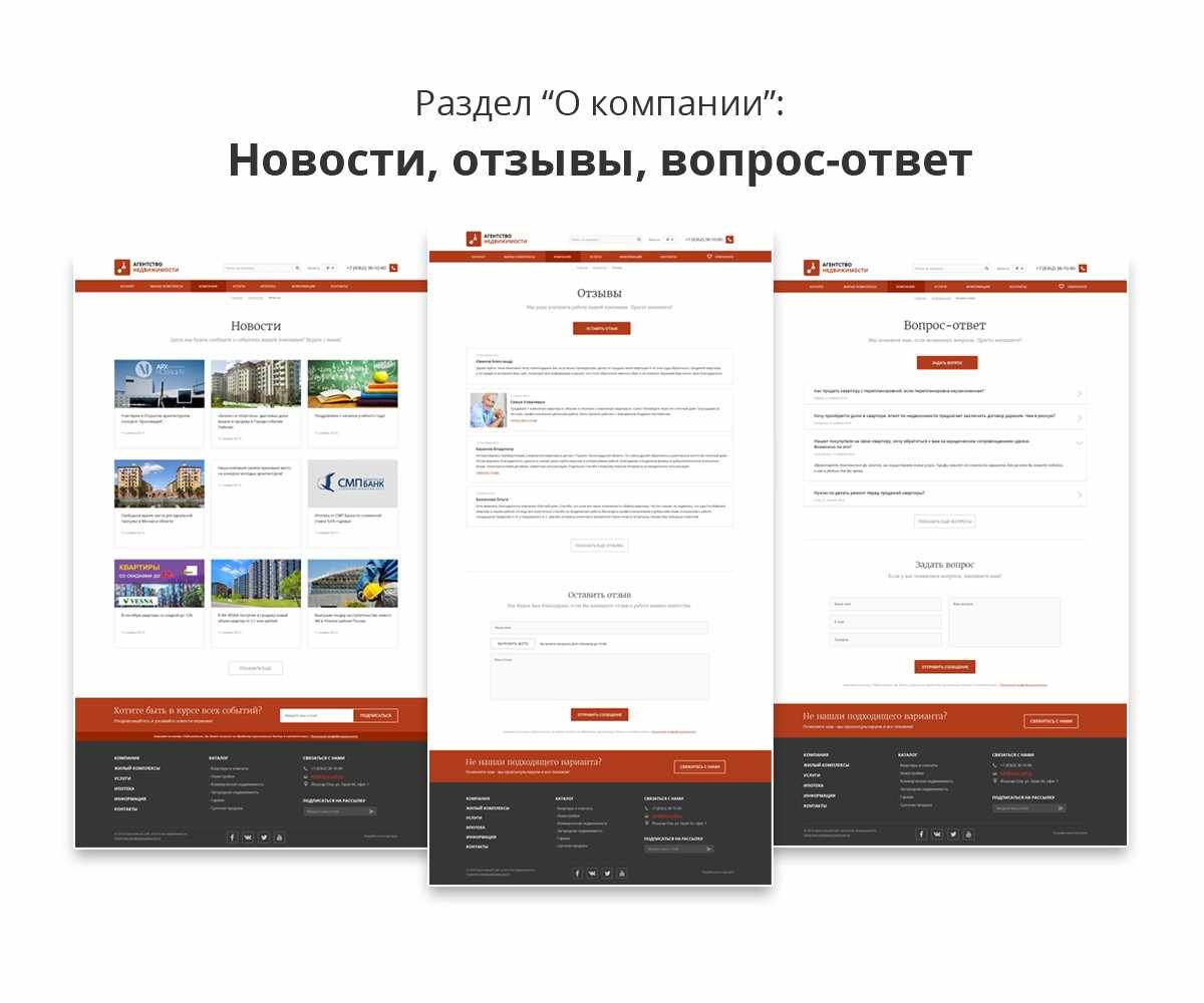 Современный адаптивный сайт агентства недвижимости 5