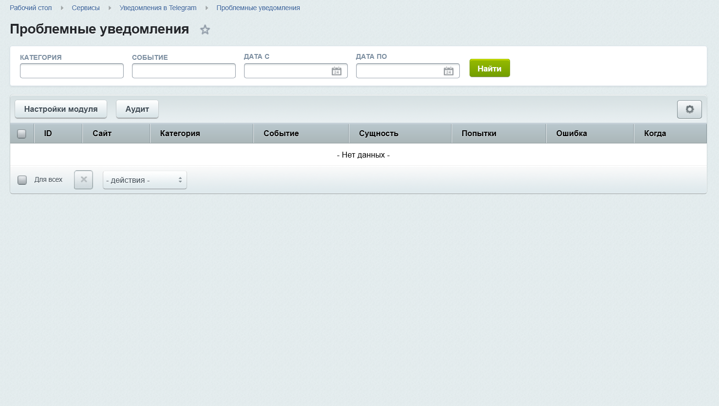 Уведомления в Telegram 8